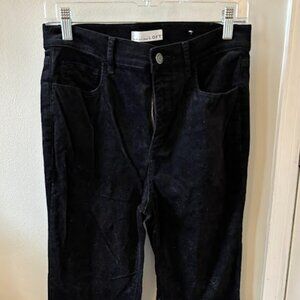 LOFT Black Velvet Pants